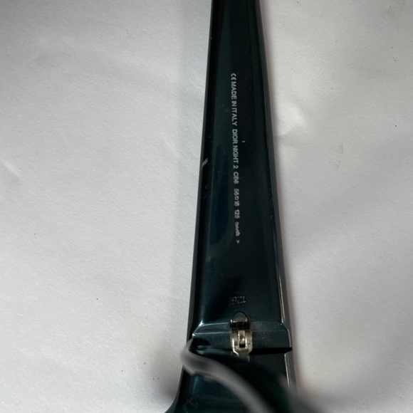 DIOR Eye Glass Frames Vintage Swarovski Crystals Dark Green ITALY - Picture 5 of 5